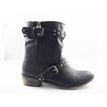 Nouveau style cheville plat talon femmes bottes habillées (HCY03-139)